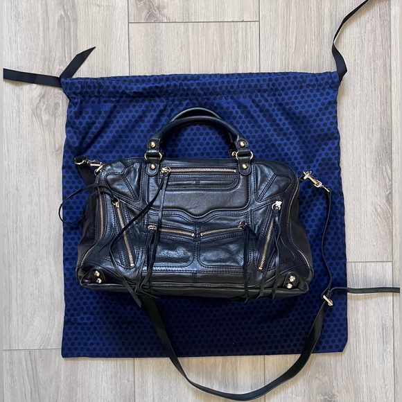 Rebecca Minkoff Leather Top Handle Bag, black - Picture 12 of 15
